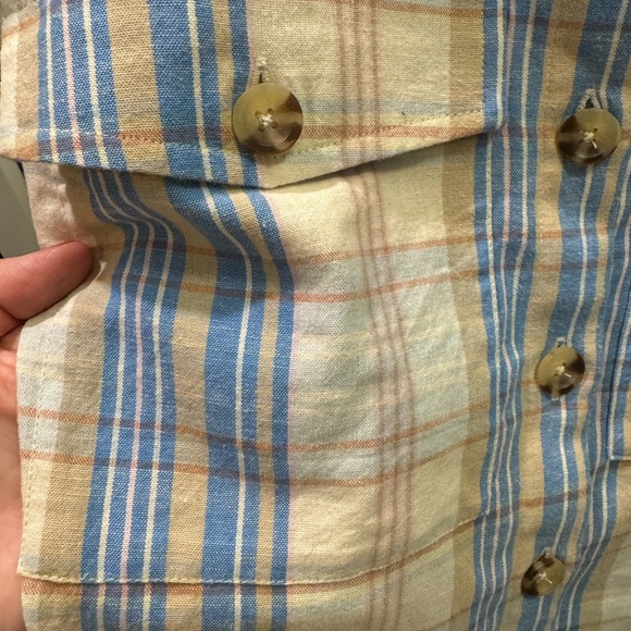 Sezane Samuel Plaid Cotton Top - Picture 4 of 5